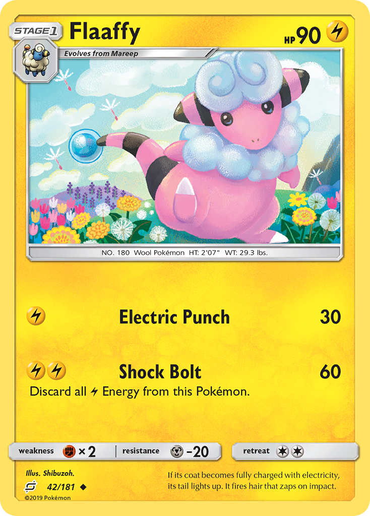 Flaaffy 42/181 Uncommon Team Up NM/LP