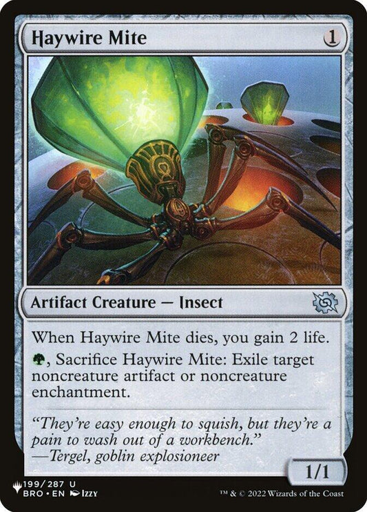 Haywire Mite 199/012 Uncommon The List Reprints NM/M