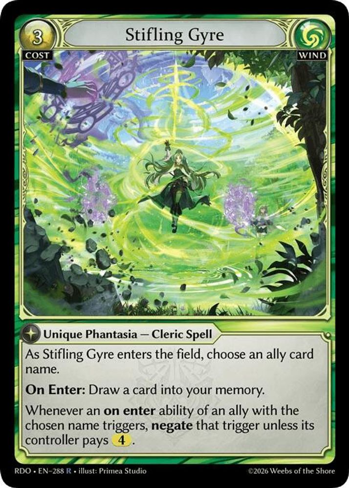 Stifling Gyre 288 Rare Radiant Origins NM/M