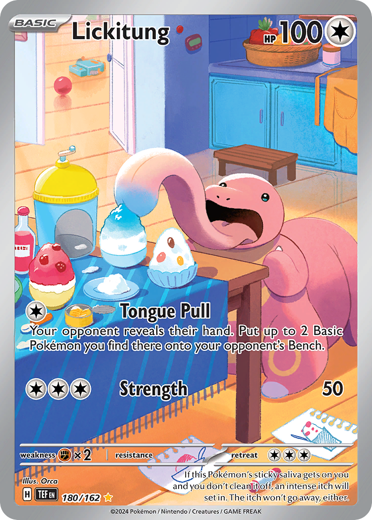 Lickitung 180/162 Illustration Rare Temporal Forces NM/M