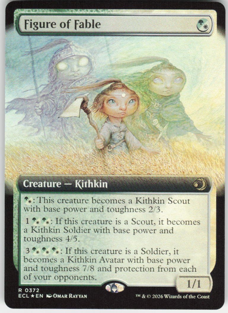 Figure of Fable (Extended Art Foil) R Lorwyn Eclipsed 372 NM