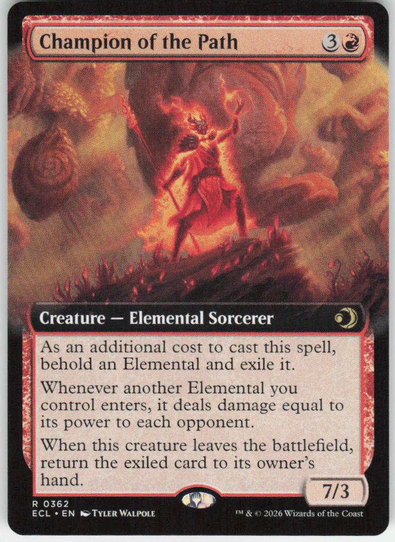 Champion of the Path (Extended Art) R Lorwyn Eclipsed 362 NM