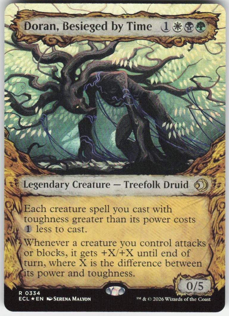 Doran, Besieged by Time (Showcase Foil) R Lorwyn Eclipsed 334 NM