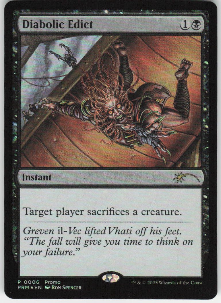 Diabolic Edict (Graphic Novel Insert) P Media Promos 6 NM