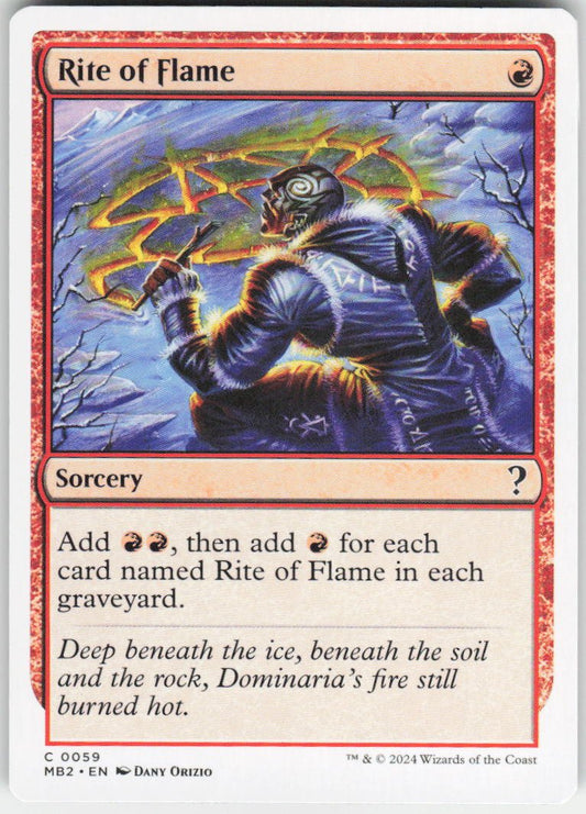 Rite of Flame (White Border) C Mystery Booster 2 59 NM