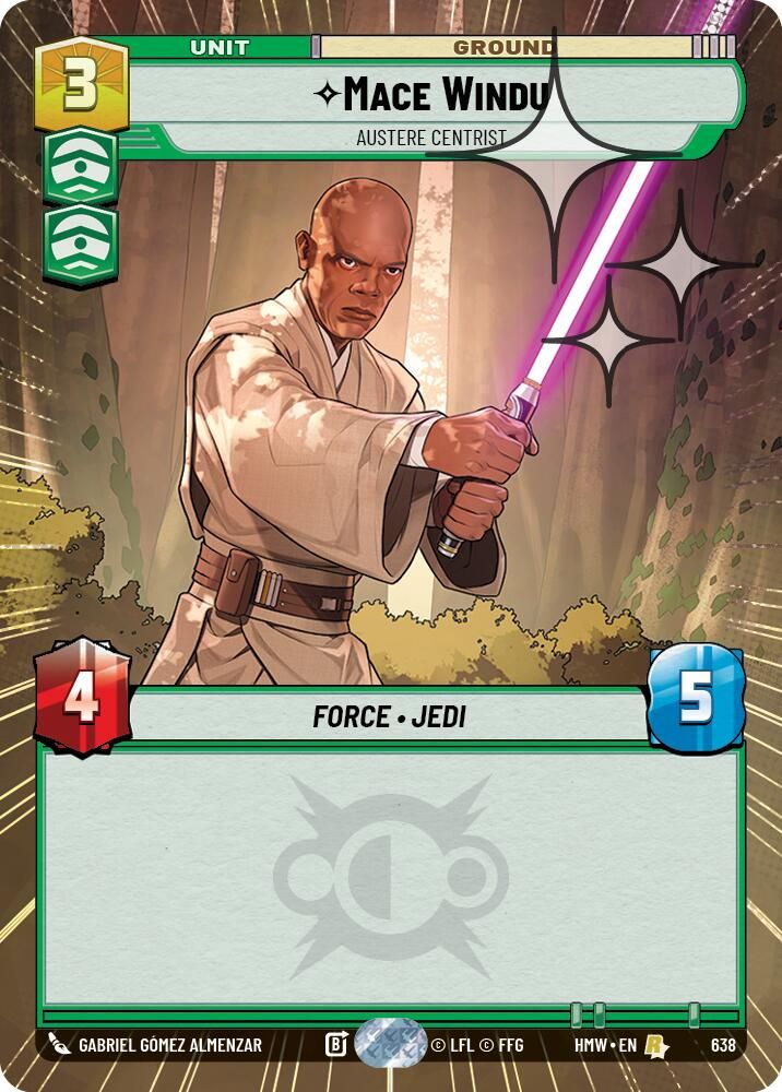 Mace Windu - Austere Centrist (Hyperspace Foil) 638 Rare Homeworlds NM/M