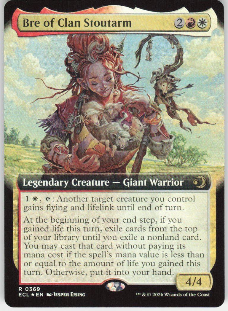 Bre of Clan Stoutarm (Extended Art Foil) R Lorwyn Eclipsed 369 NM