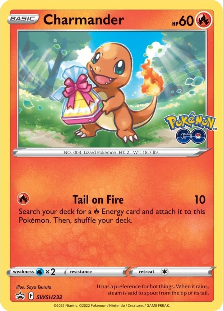 Charmander SWSH232 Promo Sword & Shield Promo Holo NM/M