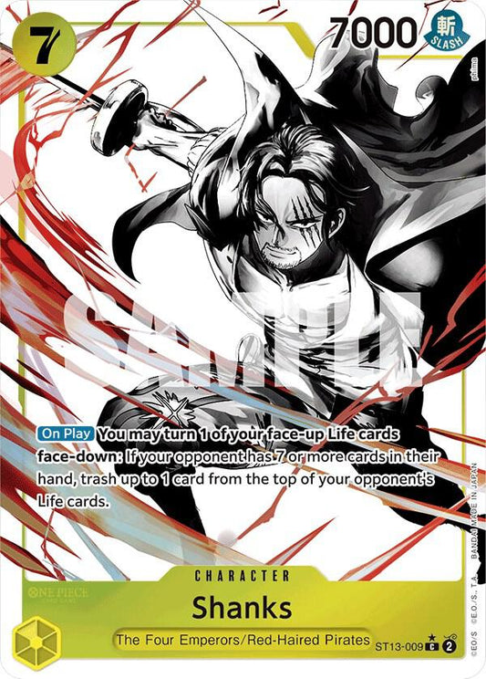Shanks (Parallel) ST13-009 Common Ultra Deck: The Three Brothers NM/M