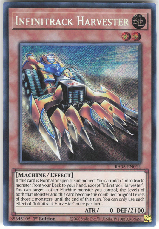 Infinitrack Harvester (Secret Rare) Secret Rare Rarity Collection 5 RA05-EN014 NM