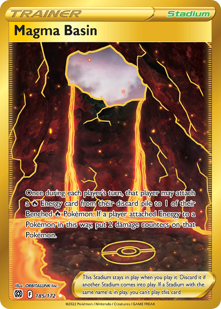 Magma Basin 185/172 Secret Rare Brilliant Stars NM/M