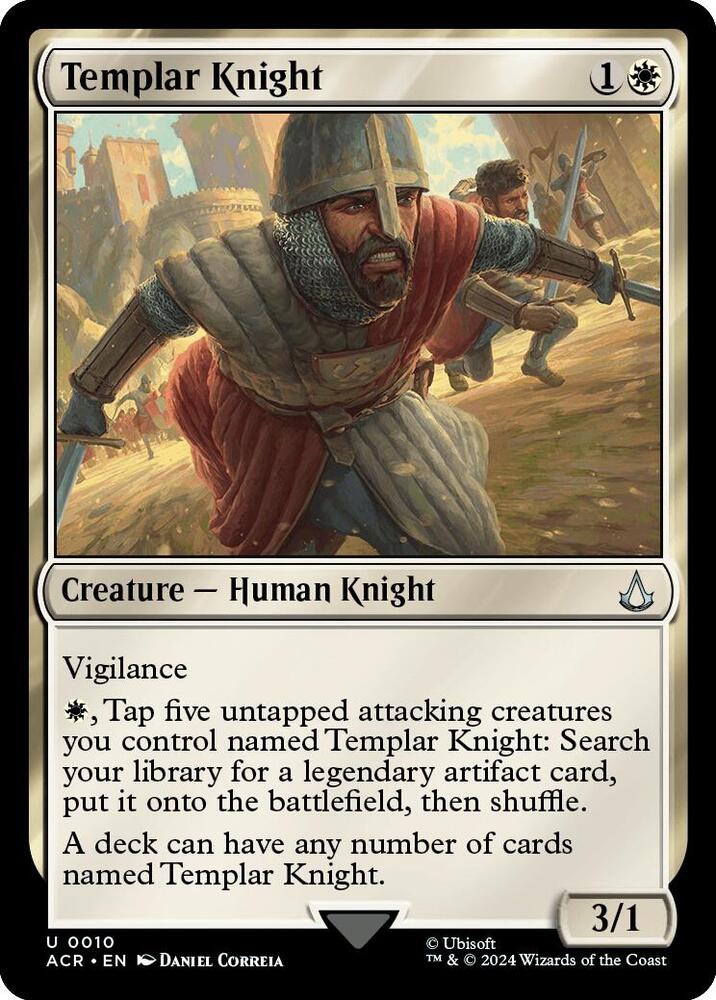 Templar Knight 10 Uncommon Universes Beyond: Assassin's Creed NM/M