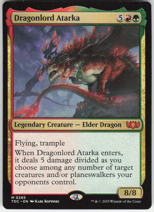 Dragonlord Atarka M Commander: Tarkir: Dragonstorm 285 NM