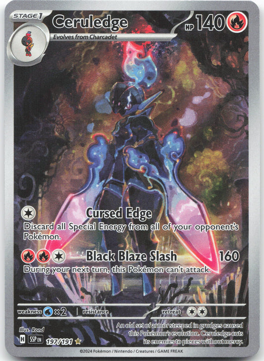 Ceruledge - Illustration Rare SV08: Surging Sparks 197/191 NM