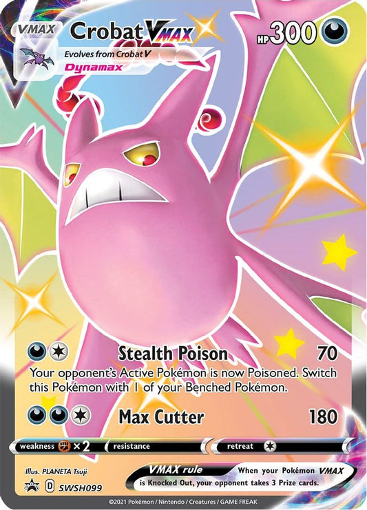 Crobat VMAX SWSH099 Promo Sword & Shield Promo Holo NM/M