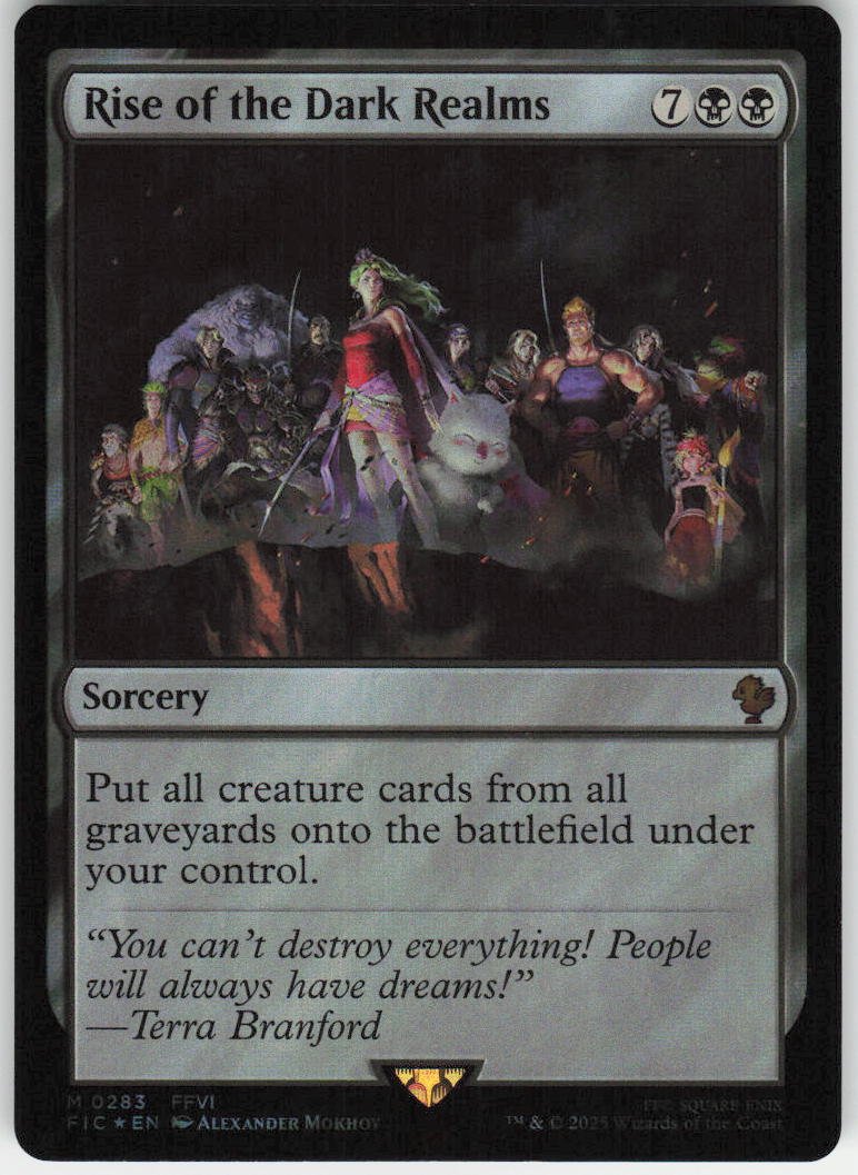 Rise of the Dark Realms (Surge Foil) M Commander: FINAL FANTASY 283 NM