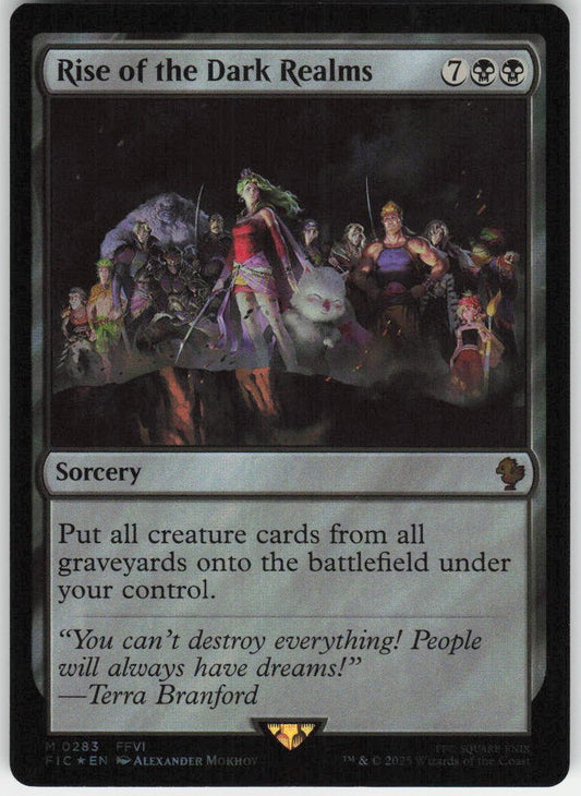 Rise of the Dark Realms (Surge Foil) M Commander: FINAL FANTASY 283 NM