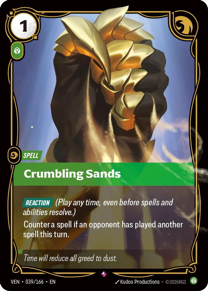 Crumbling Sands 039/166 Rare Vendetta NM/M