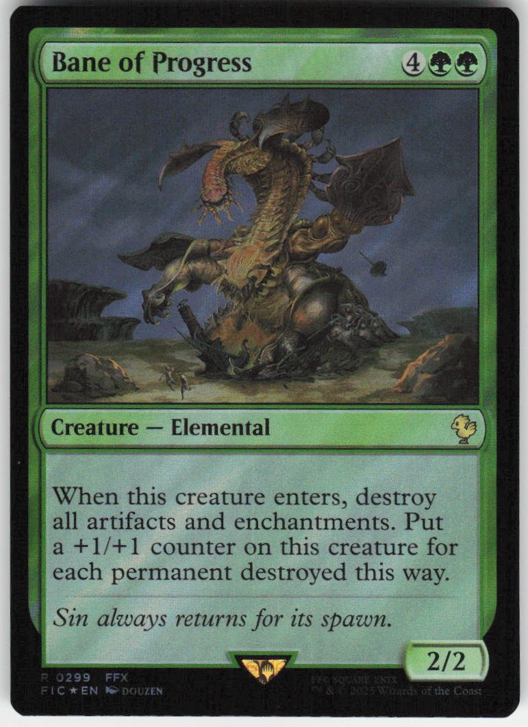 Bane of Progress (Surge Foil) R Commander: FINAL FANTASY 299 NM