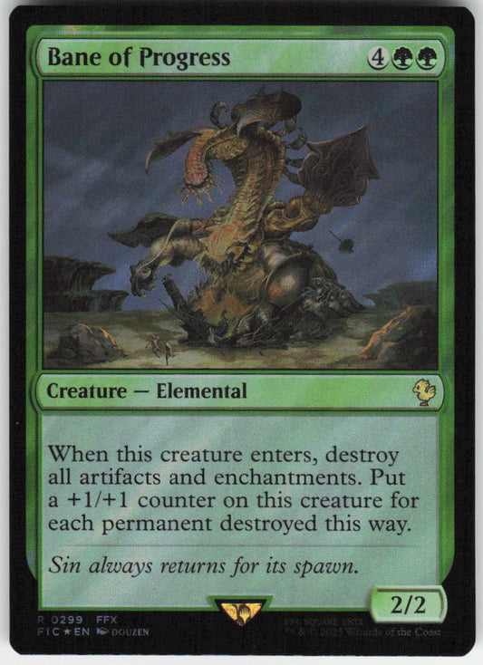 Bane of Progress (Surge Foil) R Commander: FINAL FANTASY 299 NM