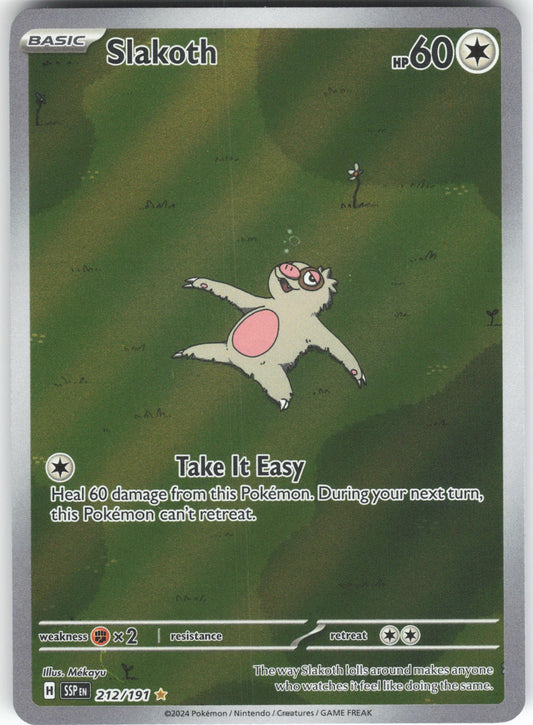 Slakoth - Illustration Rare SV08: Surging Sparks 212/191 NM