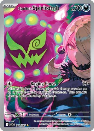 Cynthia's Spiritomb 244/217 Illustration Rare Ascended Heroes NM/M