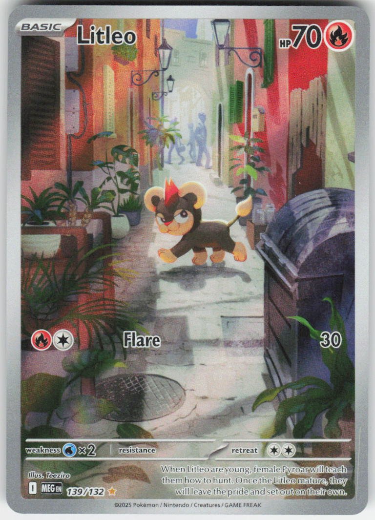 Litleo - Illustration Rare ME01: Mega Evolution 139/132 NM