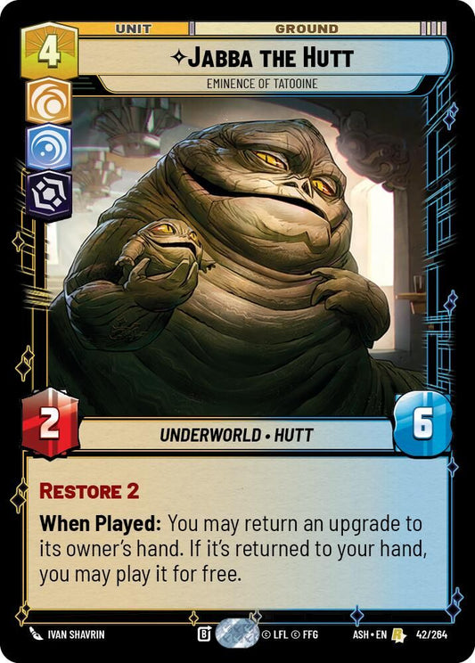 Jabba the Hutt - Eminence of Tatooine 42/264 Rare Ashes of the Empire NM/M