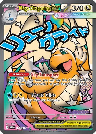 Mega Dragonite ex 271/217 Mega Attack Rare Ascended Heroes NM/M