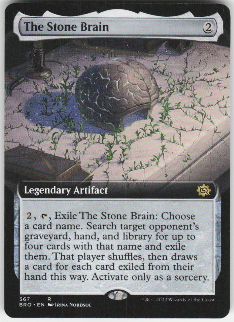 The Stone Brain (Extended Art) R The Brothers' War 367 NM