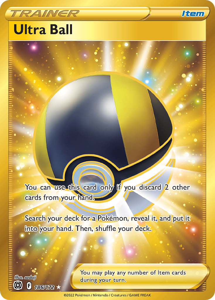 Ultra Ball 186/172 Secret Rare Brilliant Stars NM/M