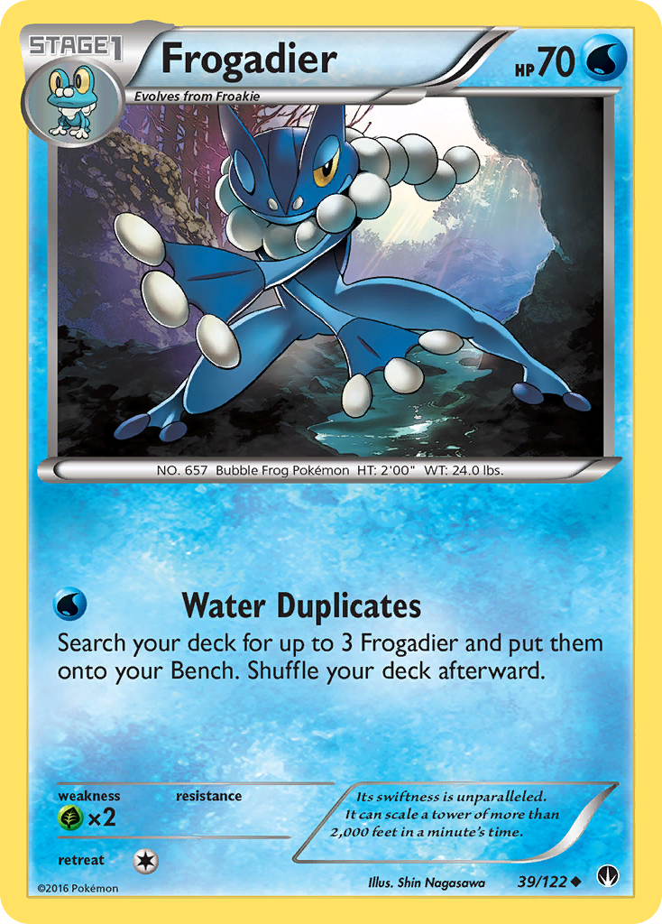 Frogadier 39/122 Uncommon BREAKpoint NM/LP