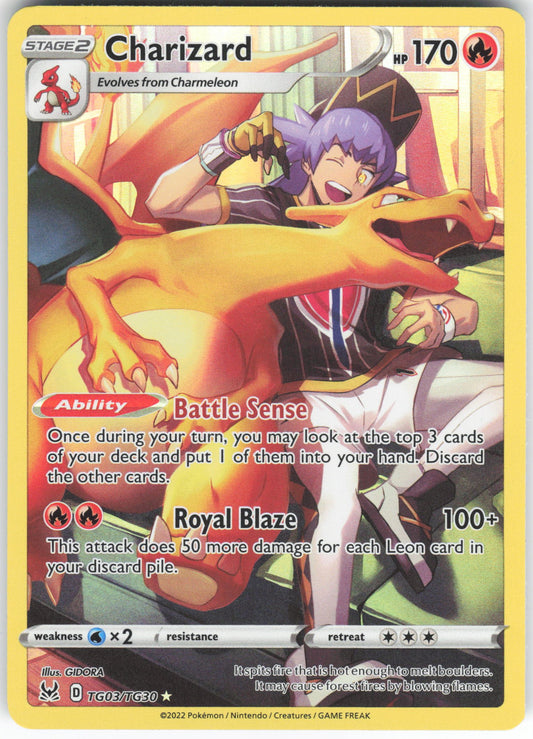 Charizard Ultra Rare SWSH11: Lost Origin Trainer Gallery TG03/TG30 NM