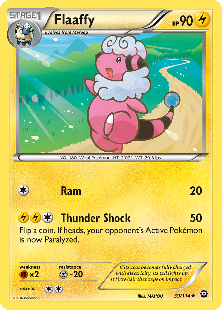 Flaaffy 39/114 Uncommon Steam Siege NM/LP
