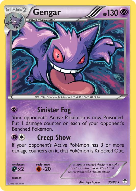 Gengar 35/83 Rare Generations Holo NM/M