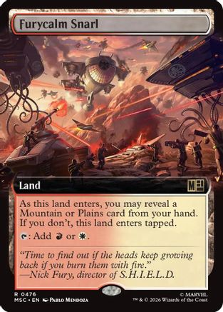 Furycalm Snarl (Extended Art) 476 Rare Commander: Marvel Super Heroes NM/M