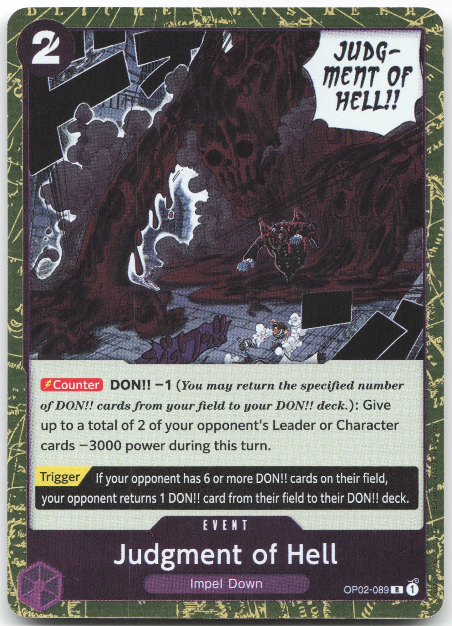 Judgment of Hell R Paramount War OP02-089 NM