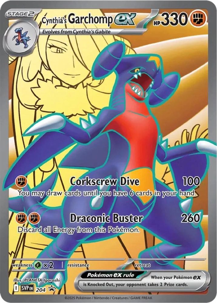 Cynthia's Garchomp ex 204 Promo Scarlet & Violet Promo Holo NM/M