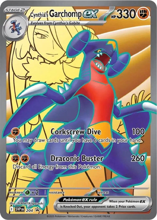 Cynthia's Garchomp ex 204 Promo Scarlet & Violet Promo Holo NM/M
