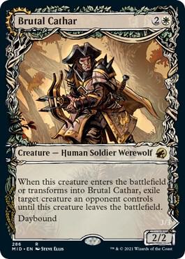 Brutal Cathar (Showcase) 286 Rare Innistrad: Midnight Hunt NM/M