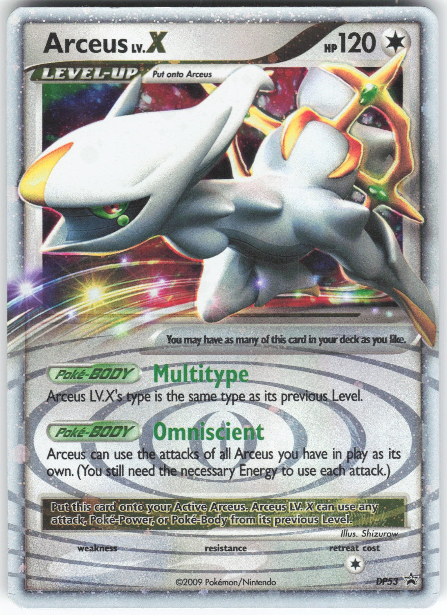 Arceus LV.X - Promo Diamond and Pearl Promos DP53 HP
