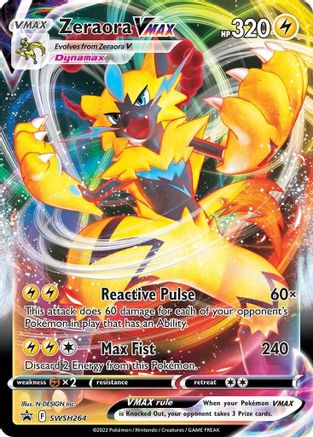 Zeraora VMAX SWSH264 Promo Sword & Shield Promo Holo NM/M