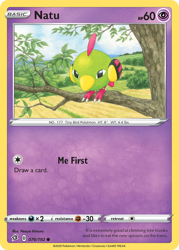 Natu 076/192 Common Reverse Holo Rebel Clash NM/LP