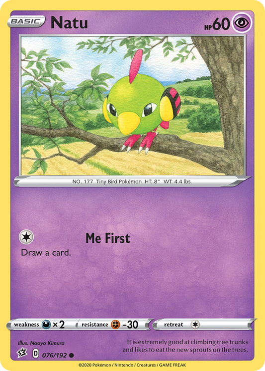 Natu 076/192 Common Reverse Holo Rebel Clash NM/LP