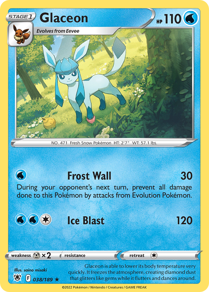 Glaceon 038/189 Rare Astral Radiance NM/M