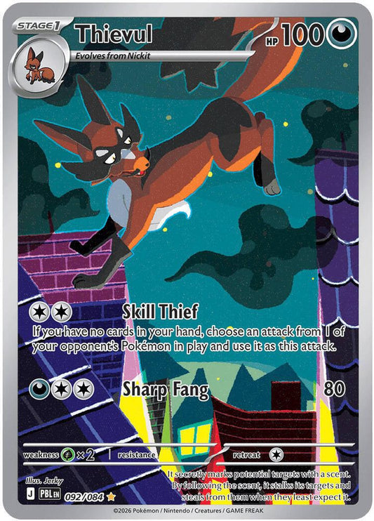 Thievul 092/084 Illustration Rare Pitch Black NM/M