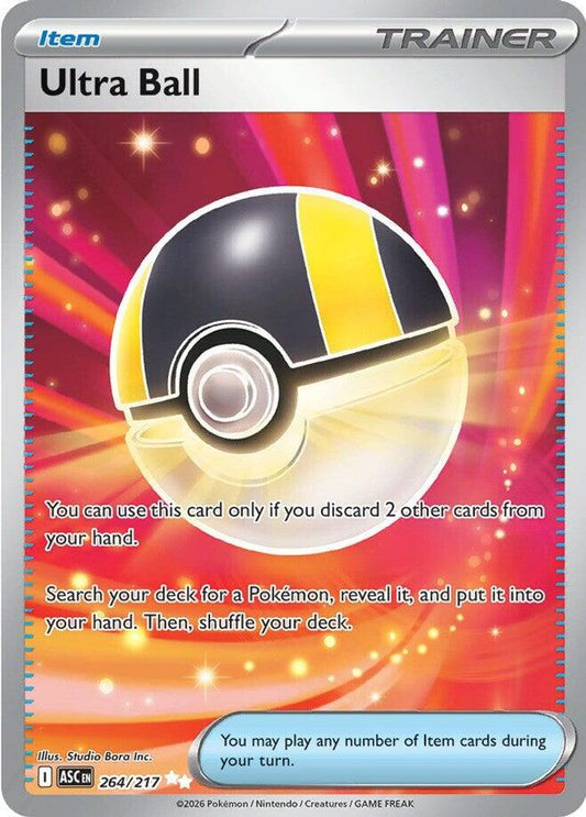 Ultra Ball 264/217 Ultra Rare Ascended Heroes NM/M