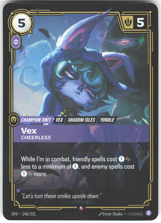 Vex - Cheerless Rare Spiritforged 146/221 NM