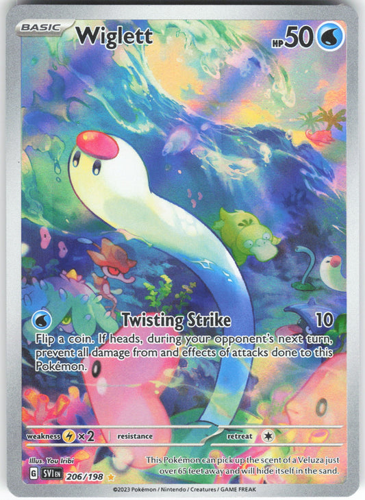 Wiglett - Illustration Rare SV01: Scarlet & Violet Base Set 206/198 NM
