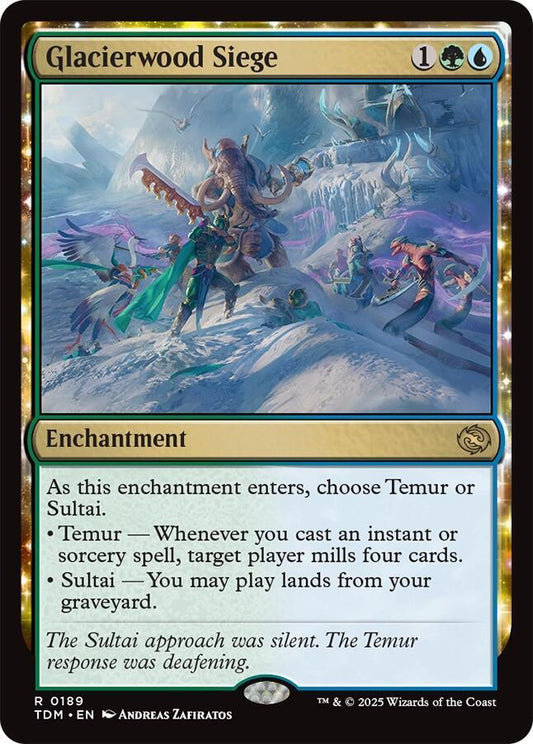 Glacierwood Siege 189 Foil Rare Tarkir: Dragonstorm NM/M